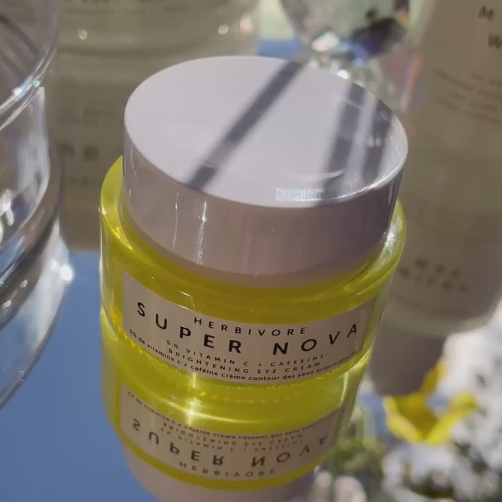 ナチュラル Herbivore Botanicals アイクリーム 目元用 安定型ビタミンC誘導体 目の下のクマ 敏感肌 ヴィーガンコスメ テクスチャーイメージ動画 