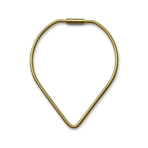 Areaware Contour Key Ring Brass