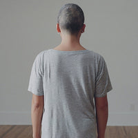 BASERANGE LOOSE TEE Grey Melange