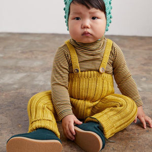 Misha&Puff Rib Longies - Winter Wheat