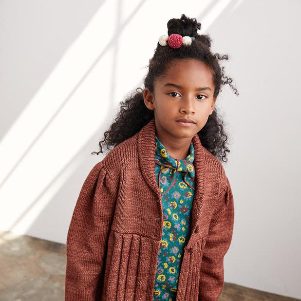 Misha&Puff Pom Pom Headband - Berry
