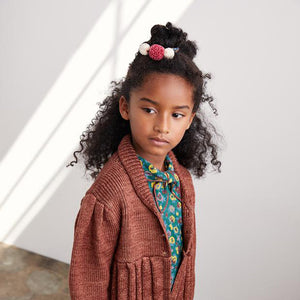 Misha&Puff Pom Pom Headband - Berry