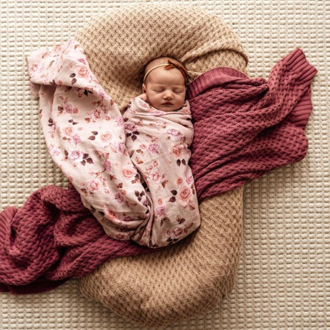 Snuggle Hunny Kids Organic Muslin Wrap (Blossom)