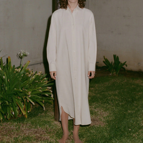 Baserange Ole Shirt Dress Undyed