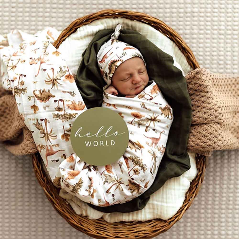 Snuggle Hunny Kids Organic Muslin Wrap (Dino)