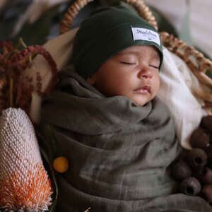 Snuggle Hunny Kids Organic Muslin Wrap (Dusty Olive)