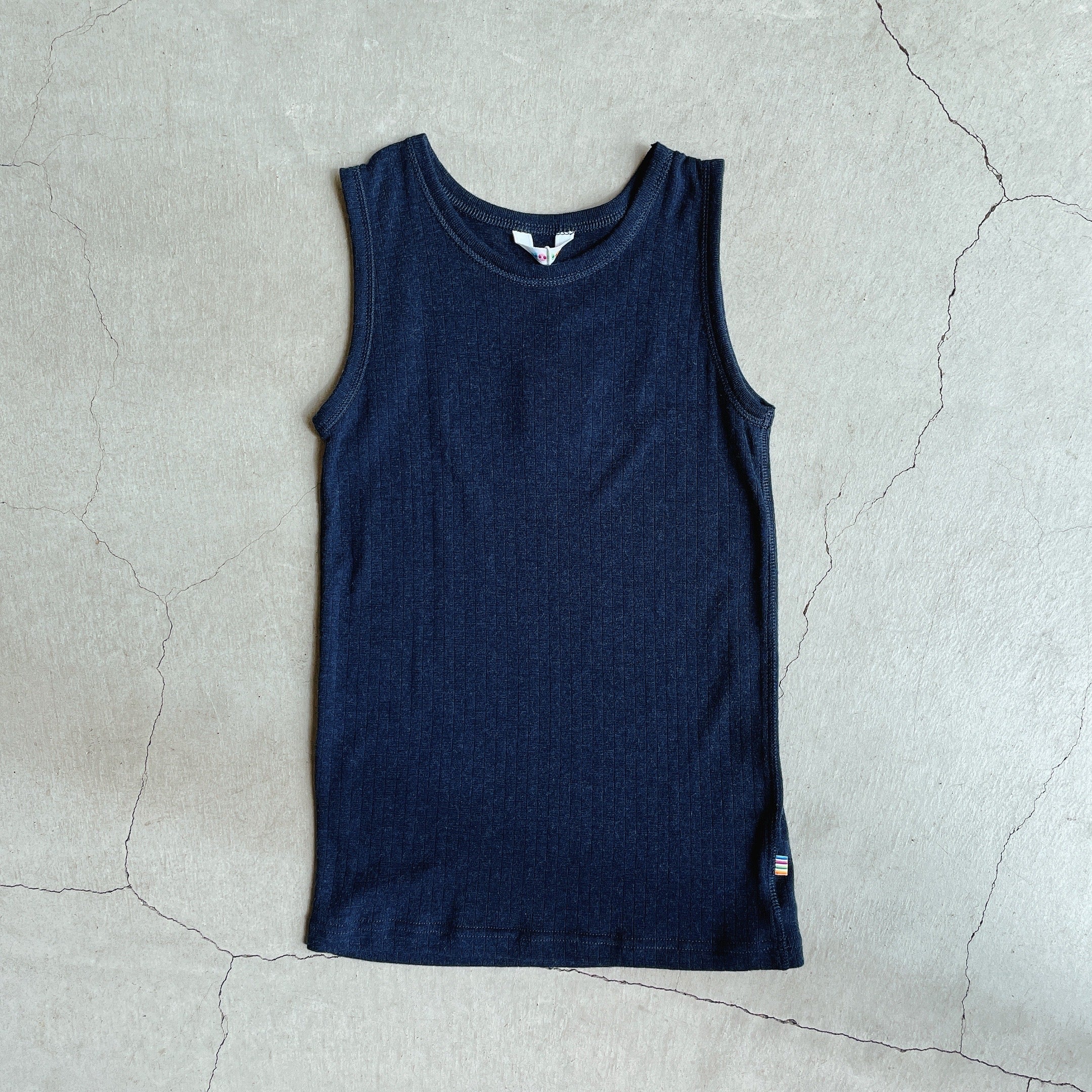Joha wool sleeveless undershirt (navy K)