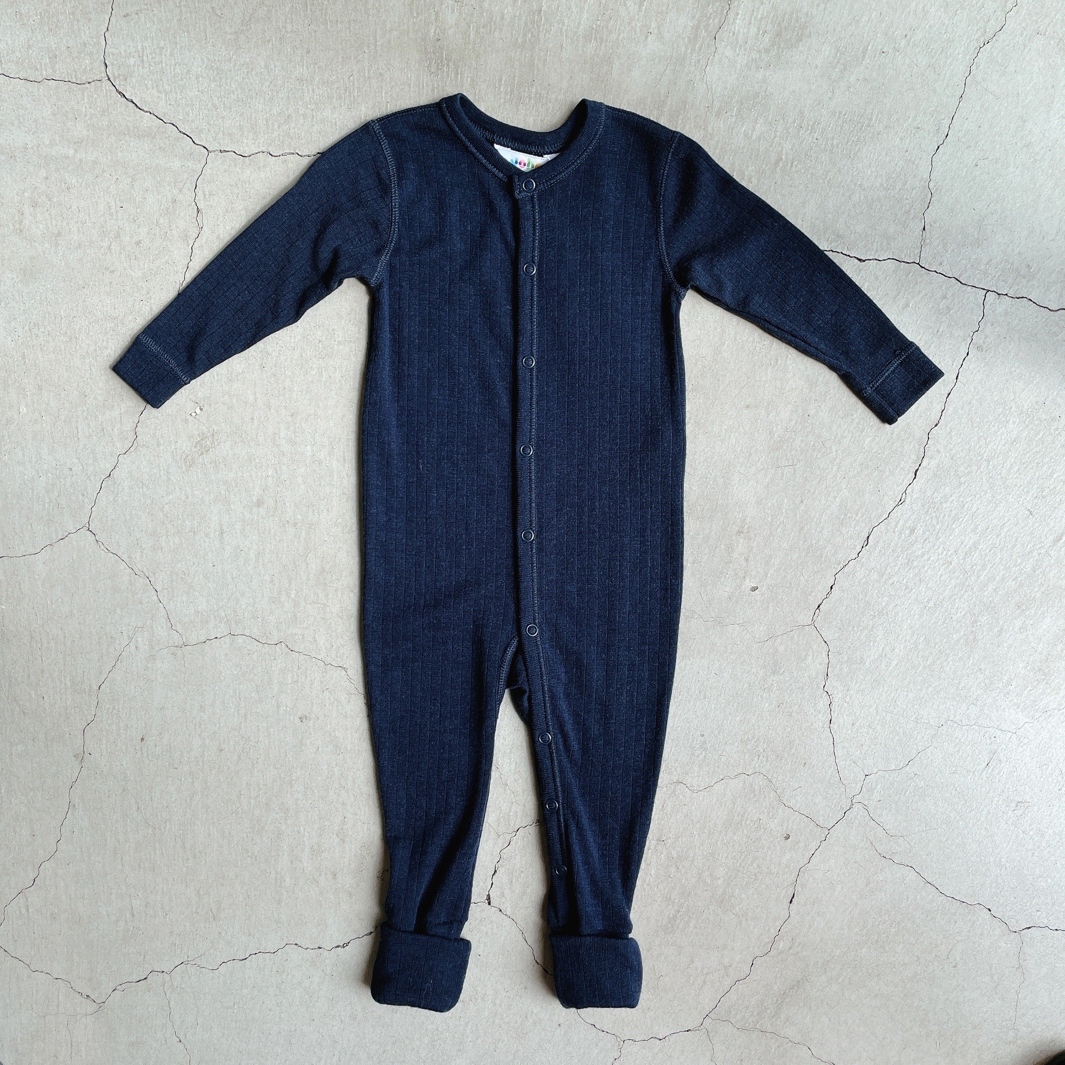 Joha Wool Baby Nightsuit (Navy) (70cm)