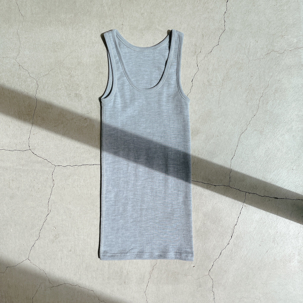 Joha wool sleeveless undershirt (grey)
