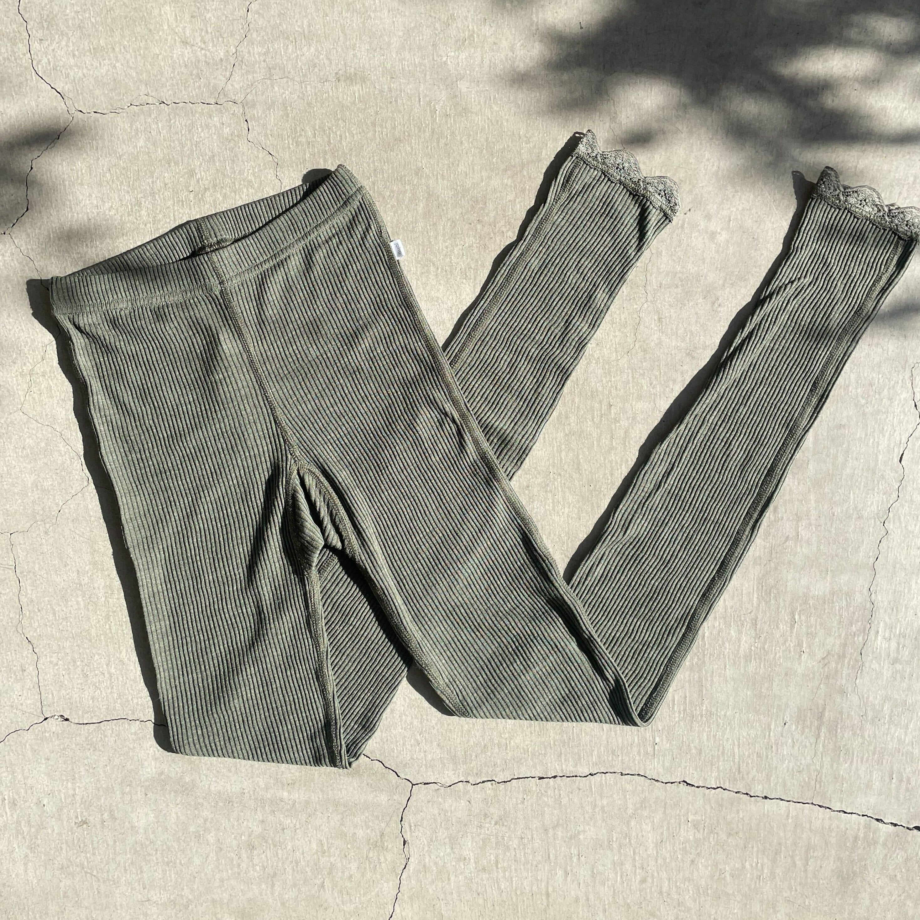 Joha wool and silk leggings (olive)