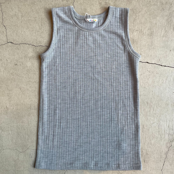 Joha wool sleeveless undershirt (gray K)