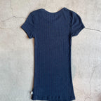 Joha wool and silk T-shirt (navy)