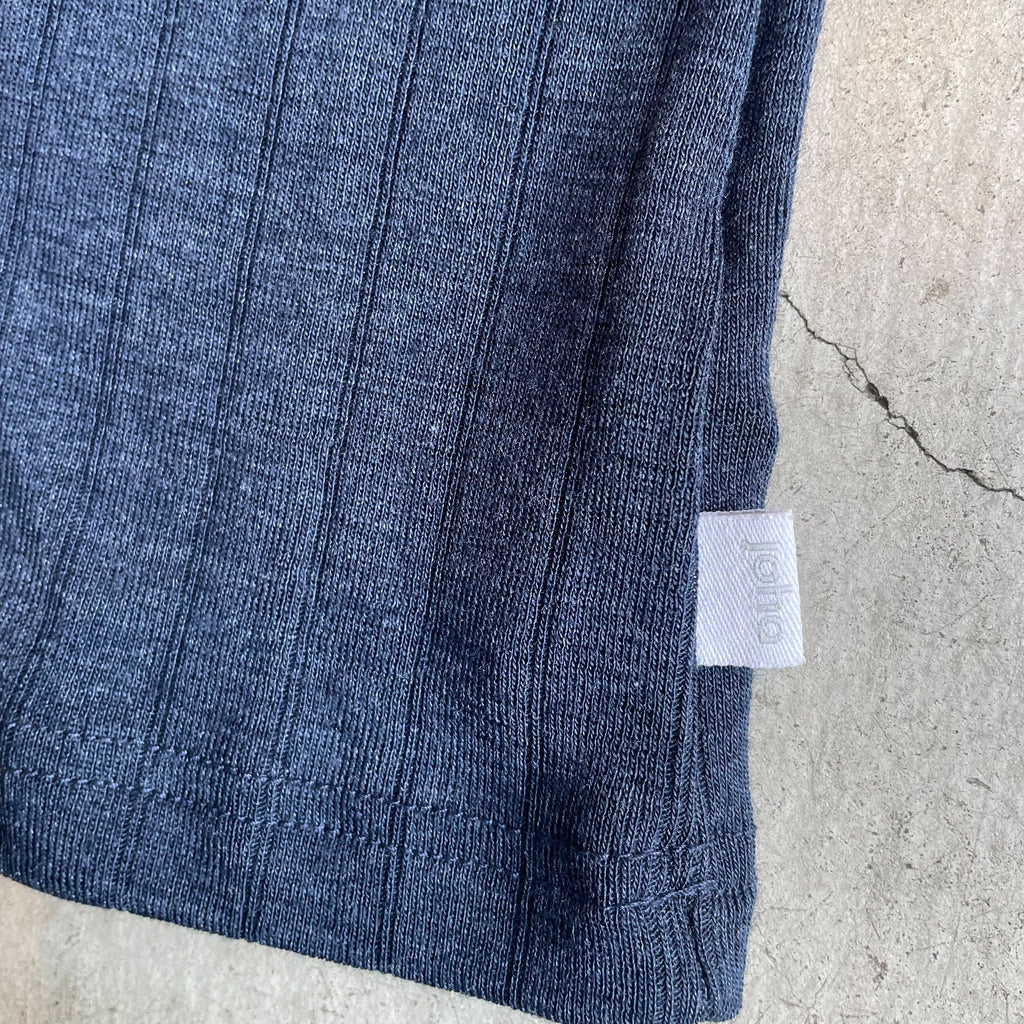 Joha wool and silk T-shirt (navy)