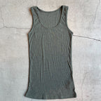 Joha wool and silk sleeveless undershirt (olive)