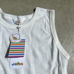 Joha wool sleeveless undershirt (white)