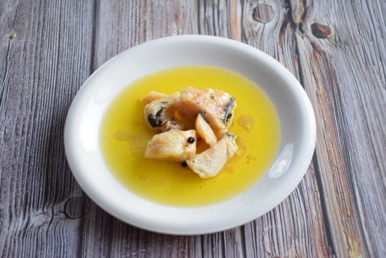 Cantara Bacalhau Confit with Garlic and Black Pepper