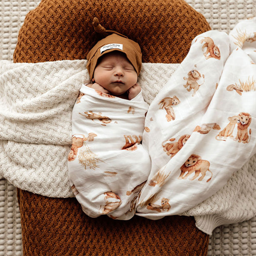 Snuggle Hunny Kids Organic Muslin Wrap (Lion)