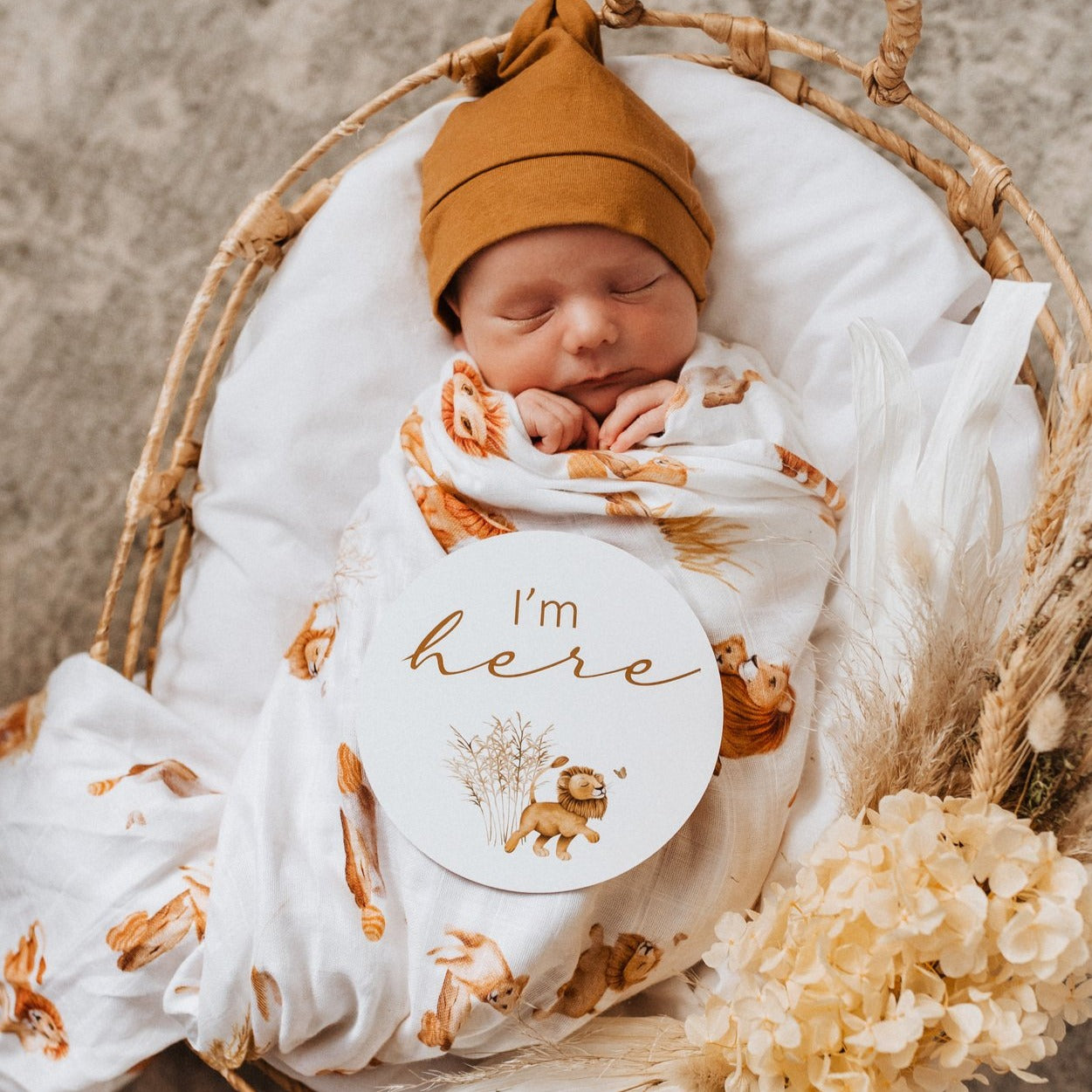 Snuggle Hunny Kids Organic Muslin Wrap (Lion)