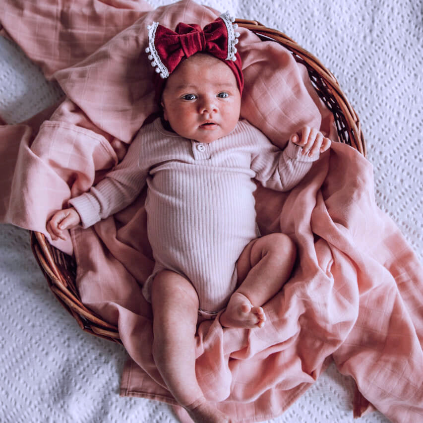Snuggle Hunny Kids Organic Muslin Wrap (Musk Pink)