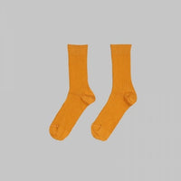 Baserange Rib Ankle Socks Burnt yellow(旧カラーBrown)