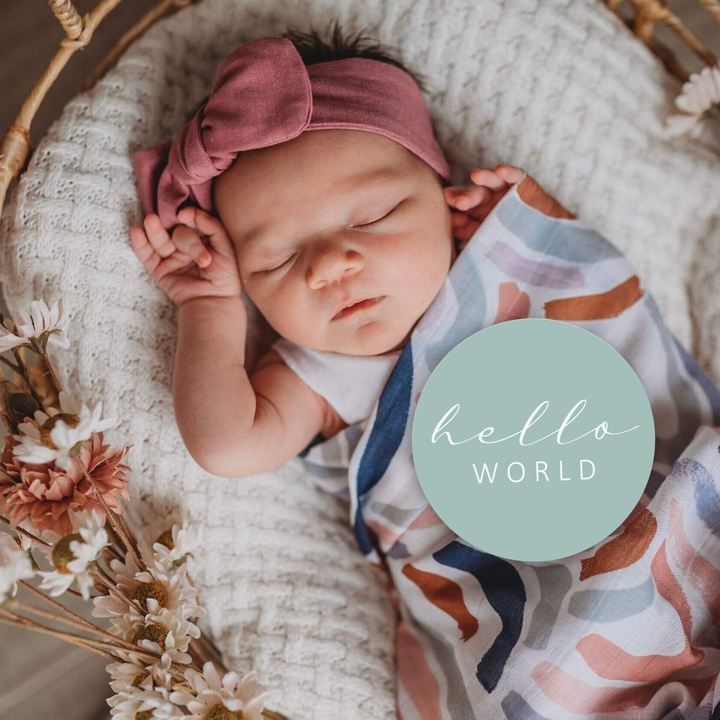 Snuggle Hunny Kids Milestone Cards (Rainbow Baby &amp; Sage)