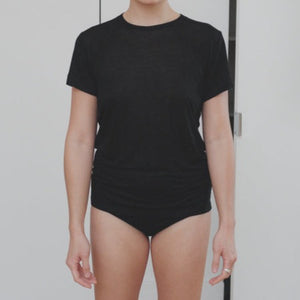 Baserange Tee Shirt Bamboo Black