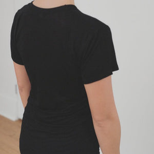 Baserange Tee Shirt Bamboo Black